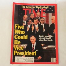 Time Magazine May 20, 1991 George H. W. Bush Five Who Could Be Vice President N1