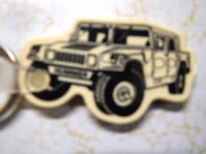 Rare Vintage Am General 1-800-Real-4WD Hummer Rubber Keychain - Picture 1 of 5