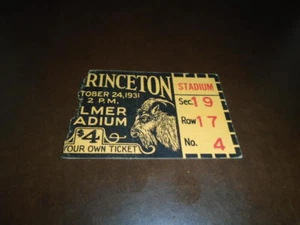 1931 NAVY AT PRINCETON COLLEGE FOOTBALL TICKET STUB EX - Picture 1 of 2