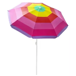 Beach Parasol Umbrella Outdoor Sun Shade, Beach Umbrella Portable, Garden Shade - Picture 1 of 7