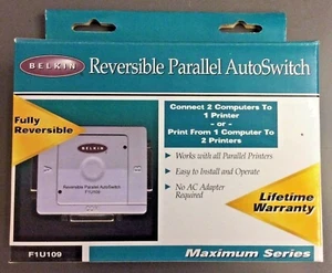 Belkin Reversible Parallel Autoswitch F1U109 Maximum Series w/ Box - Picture 1 of 8