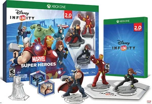 Scatola danni aperta Xbox One Disney Infinity Marvel 2.0 Starter Pack personaggi gioco - Foto 1 di 1