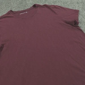 American Giant Hemd Herren XXL Kurzarm Rundhals Burgund Made In USA - Bild 1 von 8