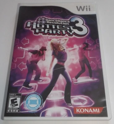 Nintendo Wii Dance Dance Revolution Hottest Party 3 Disc Case and Manual 2008 - Image 1 of 4
