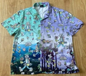 Li-Ning Skateboard Shirt Large Steven Harrington Multicoloured Buttons Novelty - Picture 1 of 14