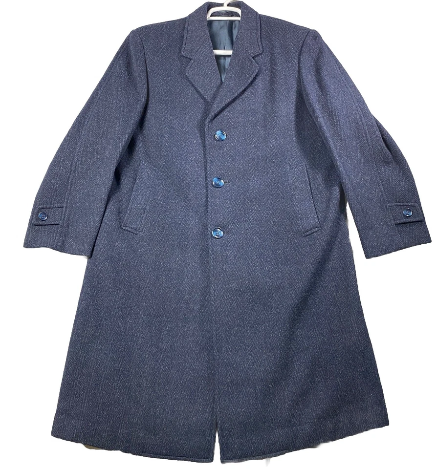 Vintage Swan Wool & Cashmere Mens Coat Size 38/43  - Image 1 of 4