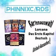 Disney Lorcana The First Chapter TCG Chapter Cards German Easy Choose!