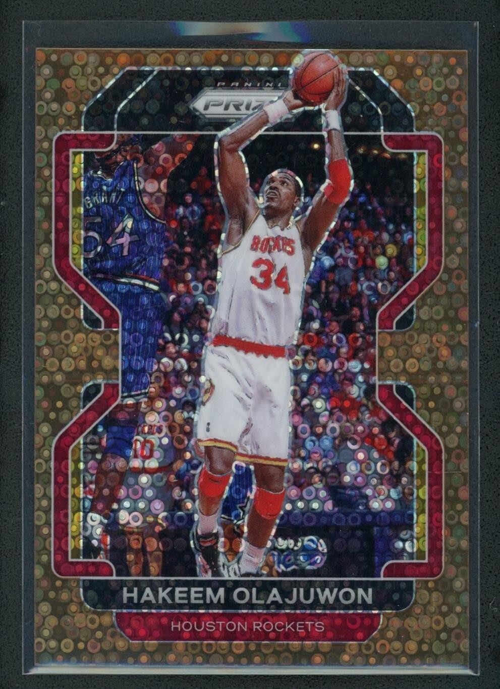 2021-22 HAKEEM OLAJUWON 04/20 PANINI PRIZM DISCO BRONZE