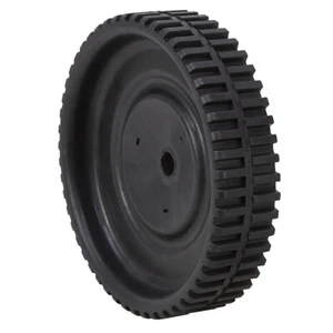 10" X 2.25" Black Plastic Geared Wheel 1-5327 - Picture 1 of 2