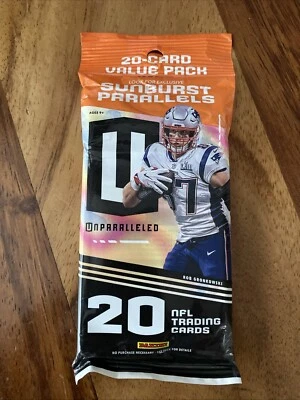 2019 Panini UNPARALLELED Football JUMBO FAT CELLO Pack-20 Cards - Image 1 of 2