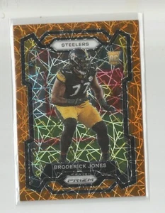 2023 Panini Prizm BRODERICK JONES Lazer arancione Prizm - Foto 1 di 1