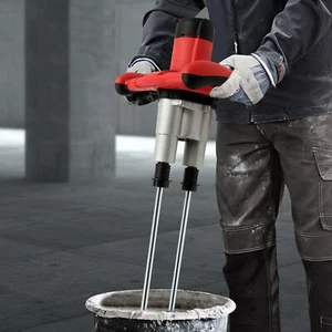 Agitador de pintura y mortero 2800 W agitador de concreto de 2 velocidades mezclador manual 6 velocidades - Imagen 1 de 8