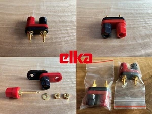 Coppia di terminali post di rilegatura amplificatore ELKA EGBT-526 (NOS Made in Taiwan) - Foto 1 di 6