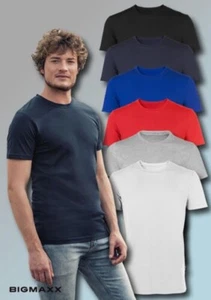 Hrm Men's T-Shirt Roundneck Luxury Short Sleeve Shirt Size S to 5XL in 6 Colors - Picture 1 of 13