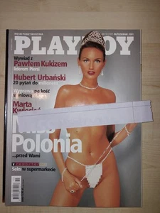 Polski Playboy 10/2001 Polish MEN'S Magazine EROTICA nudes MARTA KWIECIEŃ - Picture 1 of 1