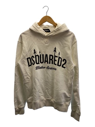 Felpa con cappuccio DSQUARED2 XS cotone stampa WHT S71GU0401 20AW STAGIONE INVERNALE