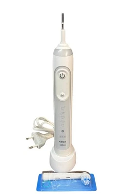Oral-B Braun Genius X Elektrische Zahnbürste Weiß, Silber /Bluetooth 6modes