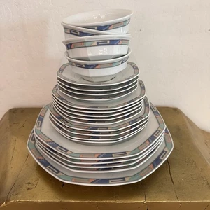 Juego de 4 platos de cena vintage - Imagen 1 de 6
