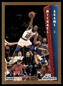 1992-93 Fleer Michael Adams Washington Bullets #228 - Picture 1 of 2
