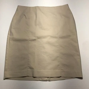 Van Heusen Womens Pencil Straight Skirt in Tan Stretch Hits at Knee Career Sz 12 - Picture 1 of 18