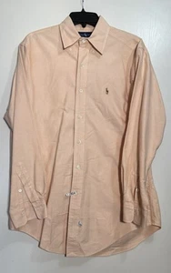 Ralph Lauren Peach / Orange Color Dress Shirt Men’s Size 15.5 - 33 100% Cotton - Picture 1 of 3