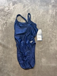 Women's Pro LT Navy Blue Speedo Bathing Suit Size 28 NWT - Picture 1 of 7