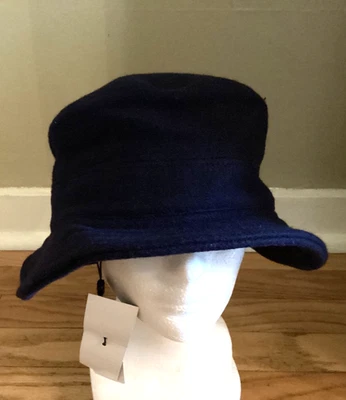 Sombrero cubo de lana/nylon Brooks Brothers-nuevo con etiquetas-azul marino-unisex (?) Foto 1 de 4
