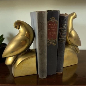 Pair of Vintage Gatco Brass Dove or Love Birds Bookends - Picture 1 of 9