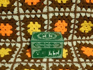 Stylecraft of Baltimore "Lista de Navidad" No. Caja de recetas 816 ~ verde/blanco - Imagen 1 de 16