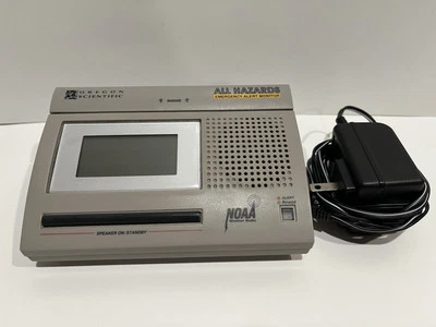 Oregon Scientific All Hazards Desktop Weather Radio NOAA WR3000 Tested Working - Image 1 of 4