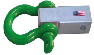 Yup it's Bigger! Class V 2-1/2" MEGA BRACKET w/ "JD GREEN" D-shackle + Pin - Picture 1 of 8