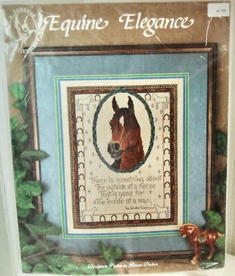 Pegasus Publication  counted Cross stitch kit  "EQUINE ELEGANCE "  K-500 - Image 1 of 3