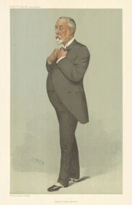 VANITY FAIR SPY CARTOON Samuel Hope Morley. Bank of England Governor 1905 - Picture 1 of 2