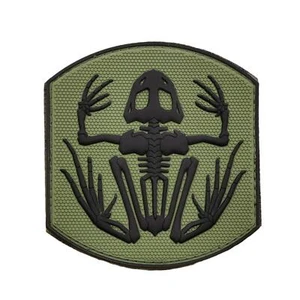 guarnizioni marina DEVGRU frogman PVC ranger verde osso rana morale ST6 gancio toppa - Foto 1 di 4