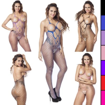 Sexy EE. UU. - Lencería - Mujer - Red - Vestido - Babydoll - Ropa de club ropa de fiesta malla transparente Foto 1 de 4