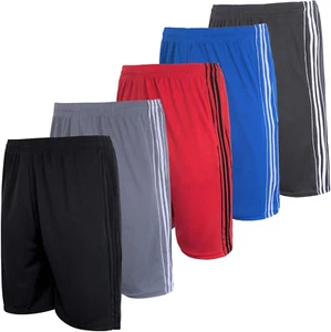 5 Pack: Men'S Mesh Athletic Basketball Shorts Quick Dry Activewear with Pockets - Picture 1 of 12