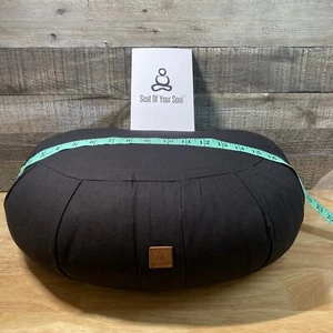 Seat Of Your Soul Halbmond Meditationskissen - Schwarz Halbmond Yoga Kissen Neu - Bild 1 von 9