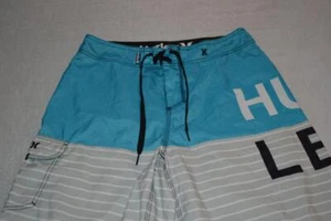 Pantalones cortos de natación 32159-a Hurley tabla talla 32 poliéster azul para hombre - Imagen 1 de 7