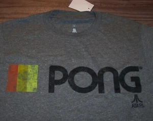 VINTAGE STYLE ATARI PONG Video Game T-Shirt MENS SMALL NEW w/ TAG 80's - Picture 1 of 3