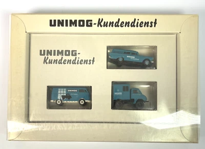 Brekina Unimog Servicio al Cliente VW Bully T1 Mercedes Benz Modelo Coche 90381 Foto 1 de 2
