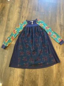 Girls Matilda Jane 435 Time to Dance Dress Long Sleeve Tutu Overlay Girls 10 EUC - Picture 1 of 12