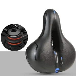 Wide Big Bum Bike Bicycle Gel Cruiser Extra Comfort Sporty Soft Pad Saddle Seat - Picture 1 of 31