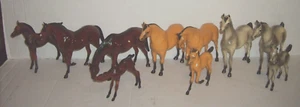 Vintage Hartland Plastics Western Toys Horses 10 Total In Lot - Picture 1 of 12