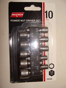 Maxtech Set 10 Pezzi Dadi di Alimentazione NUOVO - Foto 1 di 1