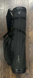 Vintage RARE 3 Way Leonardo Golf Bag Made in USA Black Several Pockets - Picture 1 of 24