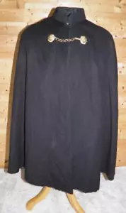 Vintage Black British Police Officers Wool Cape - Picture 1 of 7