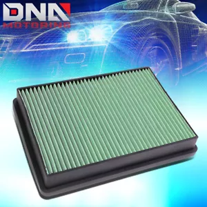 FOR 2005-2009 BUICK LACROSSE/ALLURE 3.6L 3.8L GREEN WASHABLE DROP IN AIR FILTER - Picture 1 of 6