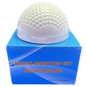 Audio Monitor Microphone for CCTV Security System Adjustable Output High Quality - Picture 1 of 10