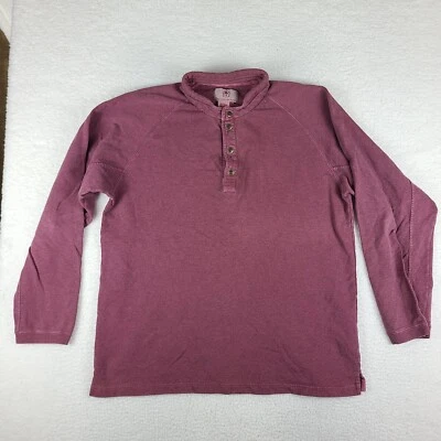 Sudadera The Territory Ahead Henley Para Hombres XL Púrpura Ciruela Cuello Redondo Algodón Pesado Foto 1 de 4