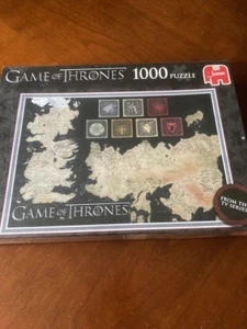 Game of Thrones Jumbo 1000 Piece Sealed Jigsaw Puzzle Map of the Known World new - Picture 1 of 1